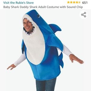 Daddy shark adult male costume